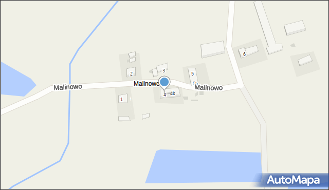 Malinowo, Malinowo, 4, mapa Malinowo