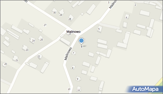 Malinowo, Malinowo, 6, mapa Malinowo