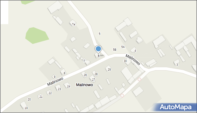 Malinowo, Malinowo, 6, mapa Malinowo