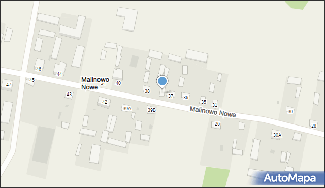 Malinowo Nowe, Malinowo Nowe, 37A, mapa Malinowo Nowe