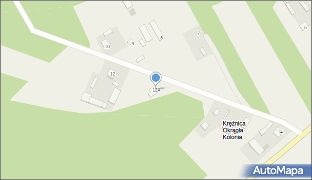 Malinowszczyzna, Malinowszczyzna, 12A, mapa Malinowszczyzna