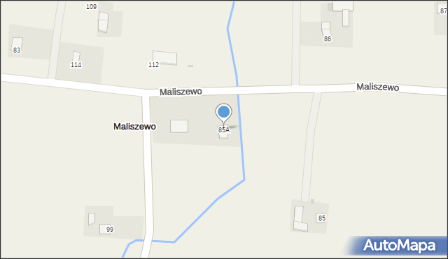 Maliszewo, Maliszewo, 85A, mapa Maliszewo