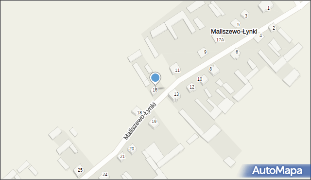 Maliszewo-Łynki, Maliszewo-Łynki, 16, mapa Maliszewo-Łynki