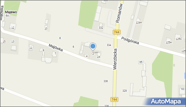 Maliszów, Majówka, 2, mapa Maliszów