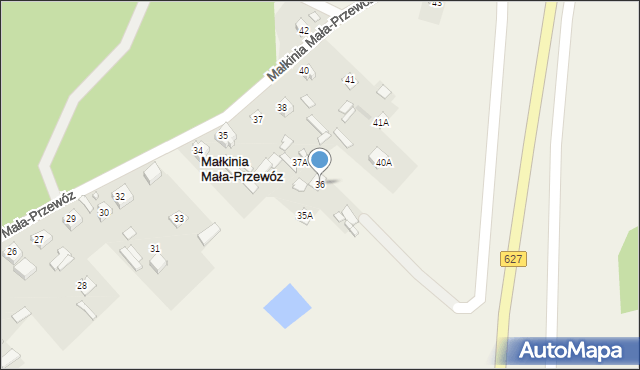 Małkinia Mała-Przewóz, Małkinia Mała-Przewóz, 36, mapa Małkinia Mała-Przewóz