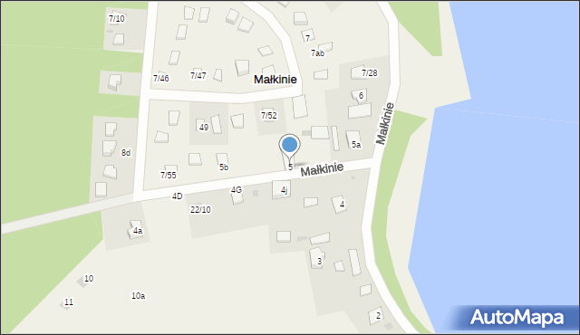 Małkinie, Małkinie, 5, mapa Małkinie