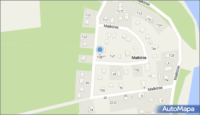 Małkinie, Małkinie, 7/46, mapa Małkinie