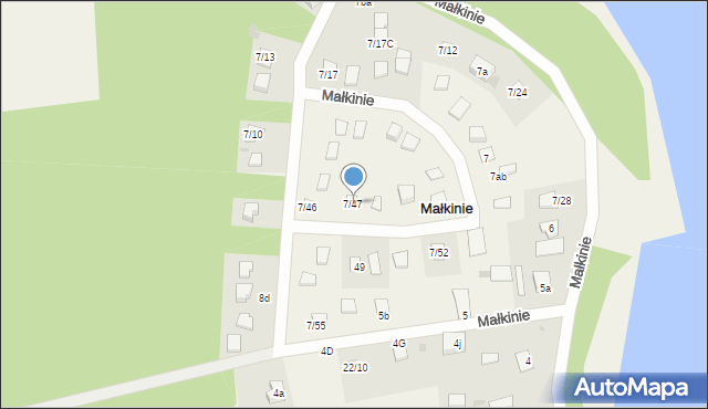 Małkinie, Małkinie, 7d, mapa Małkinie