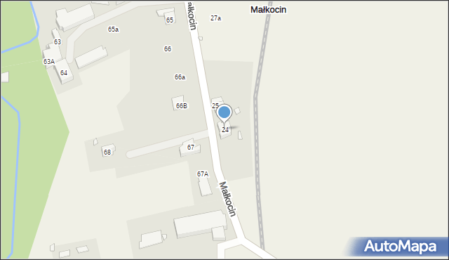 Małkocin, Małkocin, 24, mapa Małkocin