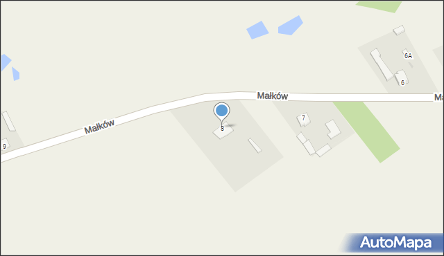 Małków, Małków, 8, mapa Małków