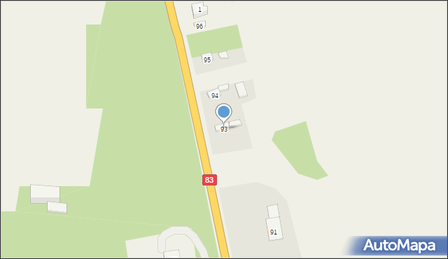 Małków, Małków, 93, mapa Małków