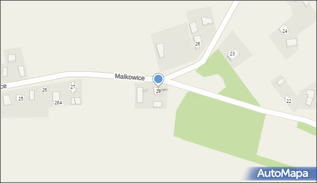 Malkowice, Malkowice, 28, mapa Malkowice