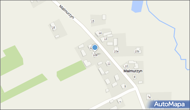 Malmurzyn, Malmurzyn, 12a, mapa Malmurzyn