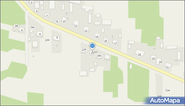 Małochwiej Duży, Małochwiej Duży, 13, mapa Małochwiej Duży