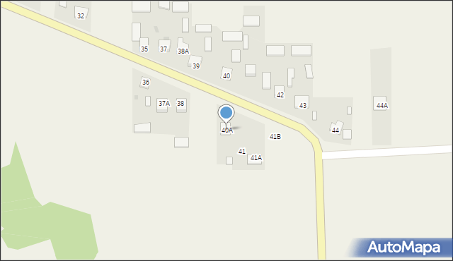 Małochwiej Duży, Małochwiej Duży, 40A, mapa Małochwiej Duży