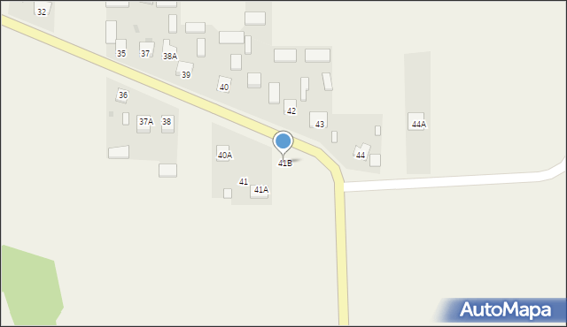 Małochwiej Duży, Małochwiej Duży, 41B, mapa Małochwiej Duży