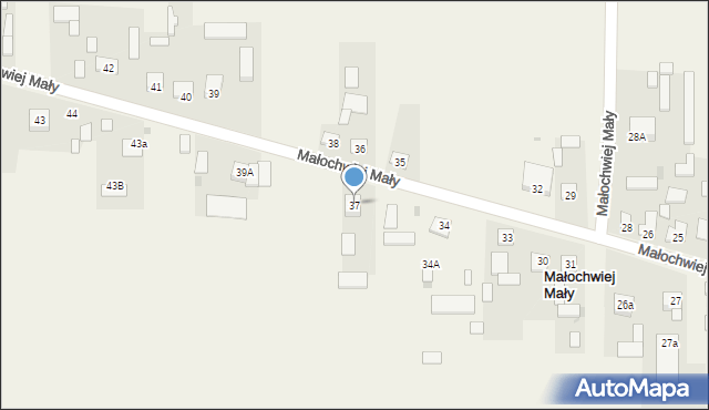 Małochwiej Mały, Małochwiej Mały, 37, mapa Małochwiej Mały