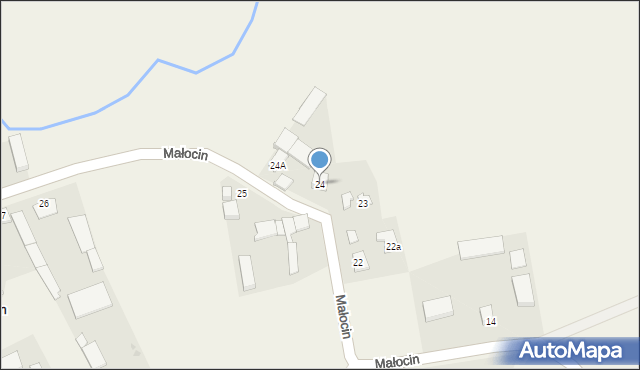 Małocin, Małocin, 24, mapa Małocin