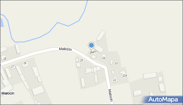 Małocin, Małocin, 24A, mapa Małocin