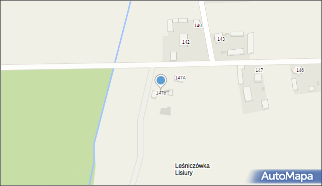 Małomierzyce, Małomierzyce, 147b, mapa Małomierzyce