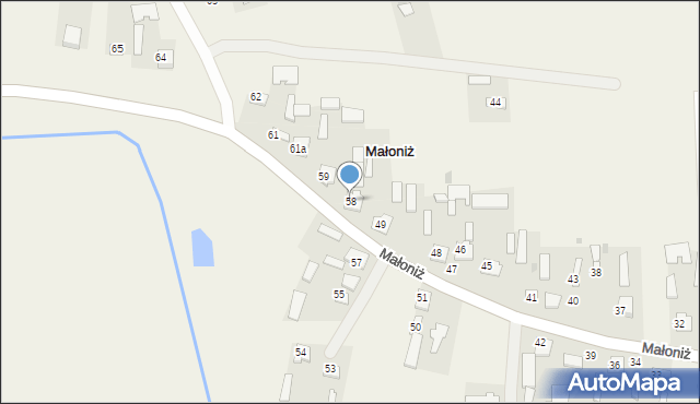 Małoniż, Małoniż, 58, mapa Małoniż