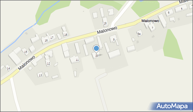 Malonowo, Malonowo, 10, mapa Malonowo