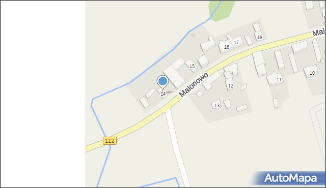 Malonowo, Malonowo, 14, mapa Malonowo