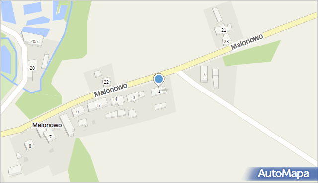 Malonowo, Malonowo, 2, mapa Malonowo