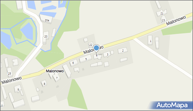 Malonowo, Malonowo, 4, mapa Malonowo