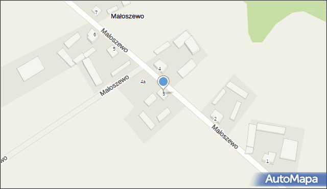 Małoszewo, Małoszewo, 3, mapa Małoszewo