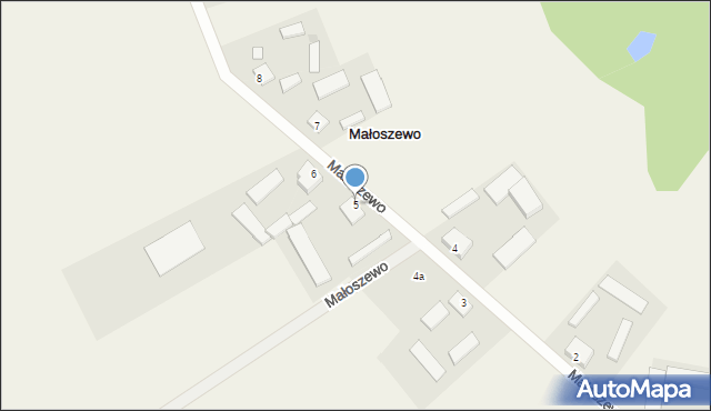 Małoszewo, Małoszewo, 5, mapa Małoszewo
