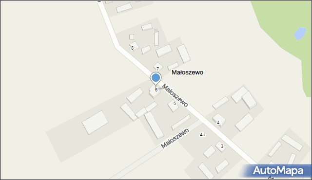 Małoszewo, Małoszewo, 6, mapa Małoszewo