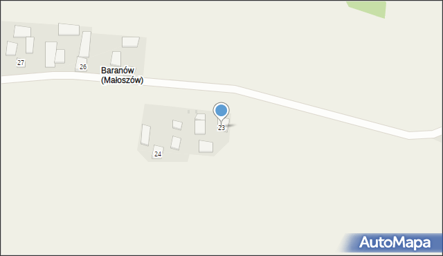 Małoszów, Małoszów, 23, mapa Małoszów