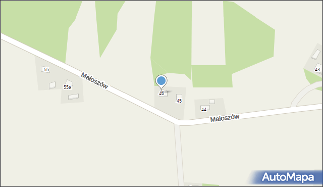 Małoszów, Małoszów, 46, mapa Małoszów