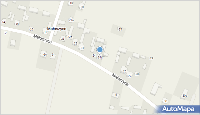 Małoszyce, Małoszyce, 24a, mapa Małoszyce