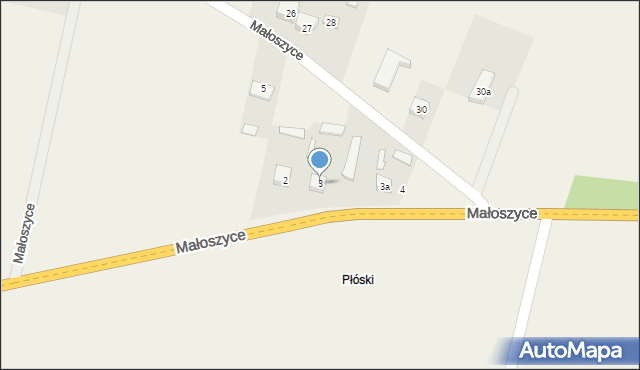 Małoszyce, Małoszyce, 3, mapa Małoszyce