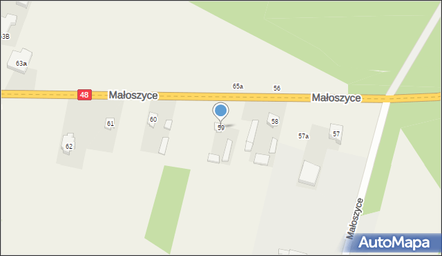 Małoszyce, Małoszyce, 59, mapa Małoszyce