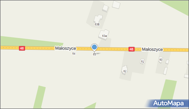 Małoszyce, Małoszyce, 63, mapa Małoszyce