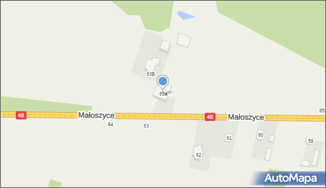 Małoszyce, Małoszyce, 63a, mapa Małoszyce