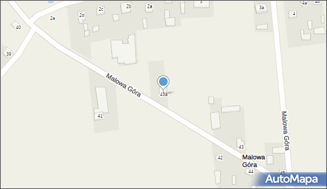 Malowa Góra, Malowa Góra, 43a, mapa Malowa Góra