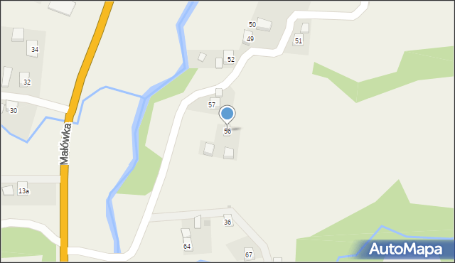 Małówka, Małówka, 56, mapa Małówka