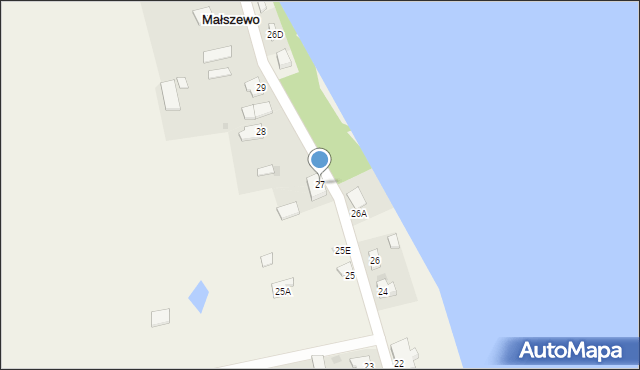 Małszewo, Małszewo, 27, mapa Małszewo