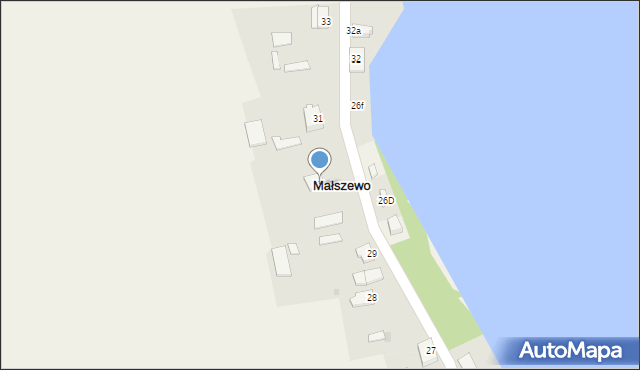 Małszewo, Małszewo, 30, mapa Małszewo