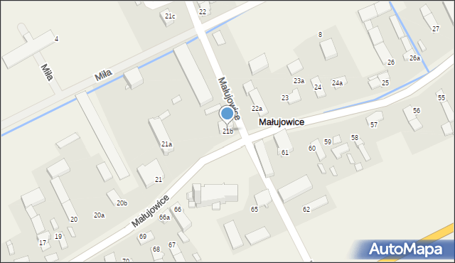 Małujowice, Małujowice, 21b, mapa Małujowice