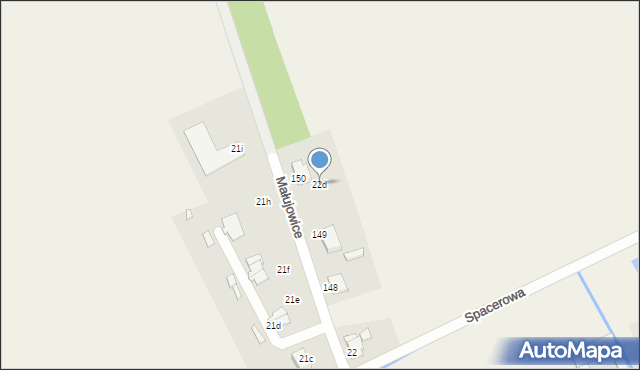 Małujowice, Małujowice, 22d, mapa Małujowice