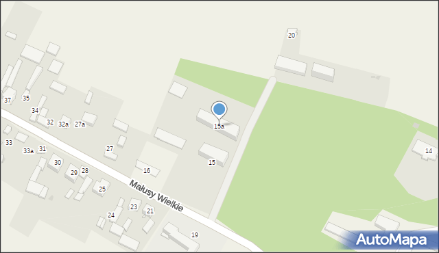 Małusy Wielkie, Małusy Wielkie, 15a, mapa Małusy Wielkie