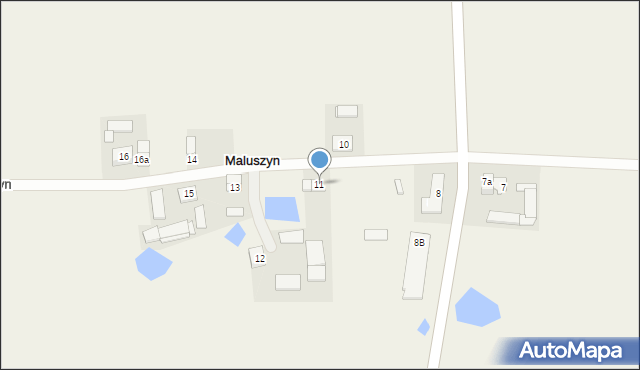 Maluszyn, Maluszyn, 11, mapa Maluszyn