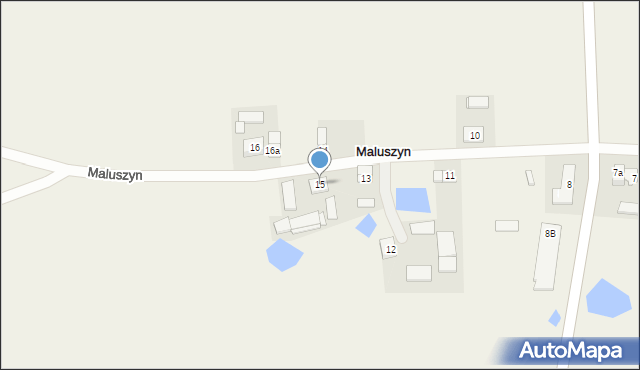 Maluszyn, Maluszyn, 15, mapa Maluszyn