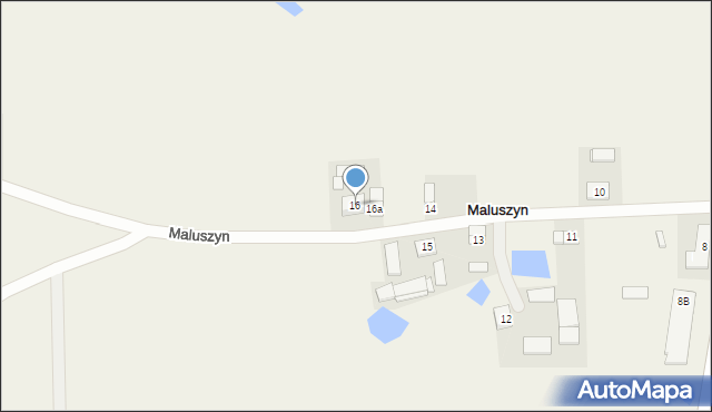 Maluszyn, Maluszyn, 16, mapa Maluszyn