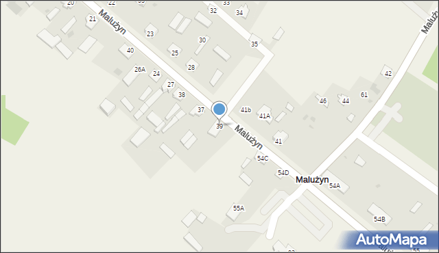Malużyn, Malużyn, 39, mapa Malużyn